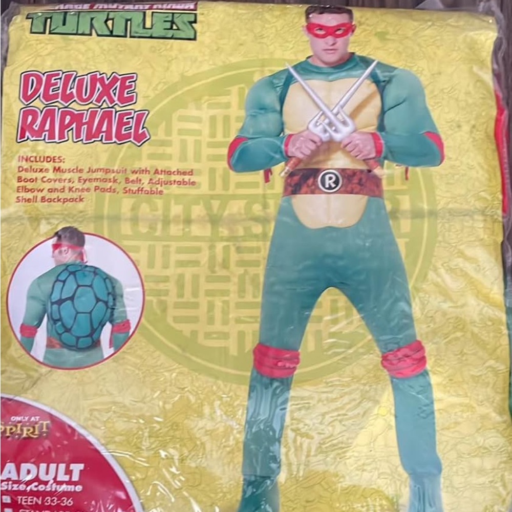 Teenage Mutant Ninja Turtles Deluxe Raphael Costume